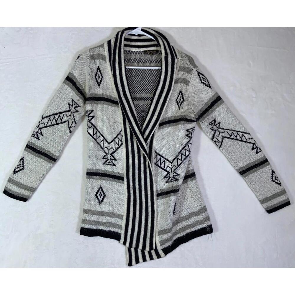 Baciano by Bacci Women's Cardigan Sweater Size: Small CUTE GEO Mohair Blend